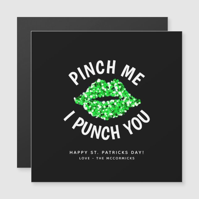 Pinch Me And I'll Punch You Funny St Patricks Day (Front/Back)