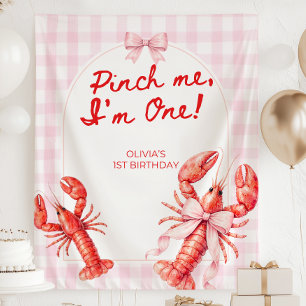 Pinch Me I'm One Lobster Party Tapestry