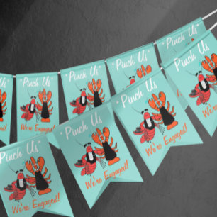 Pinch Me We're Engaged Crawfish Boil Shower Party Bunting