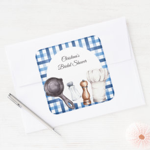 Pinch of Love Kitchen Party Square Sticker