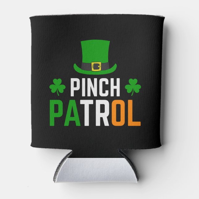 pinch-petrol-st-patrick-s-day can cooler (Front)