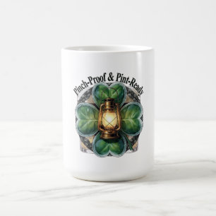 Pinch-Proof Lantern Clover T-Shirt “Pinch-Proof' Coffee Mug