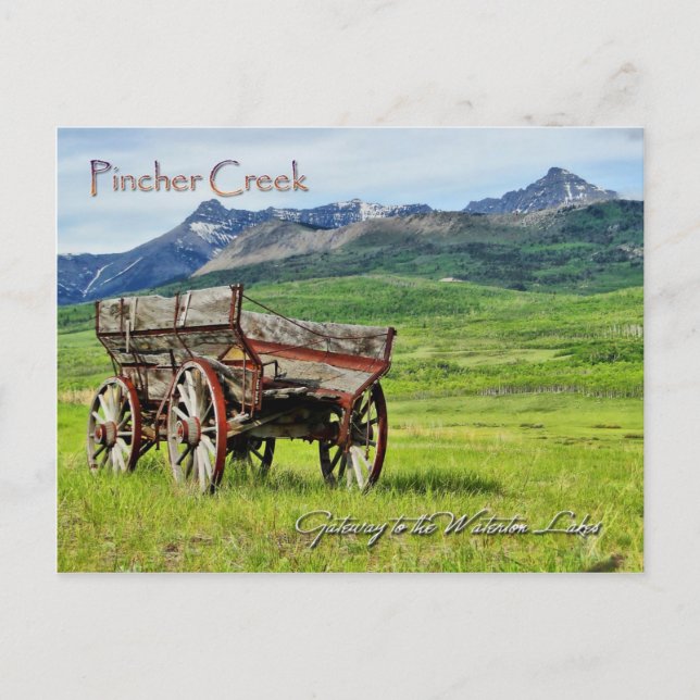 Pincher Creek Post Card (Front)