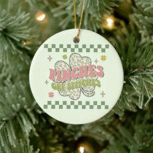 Pinches Get Stitches Ceramic Ornament