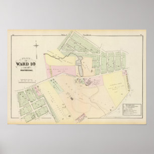 Pinckney Farm Oakland Plat Atlas Map Poster