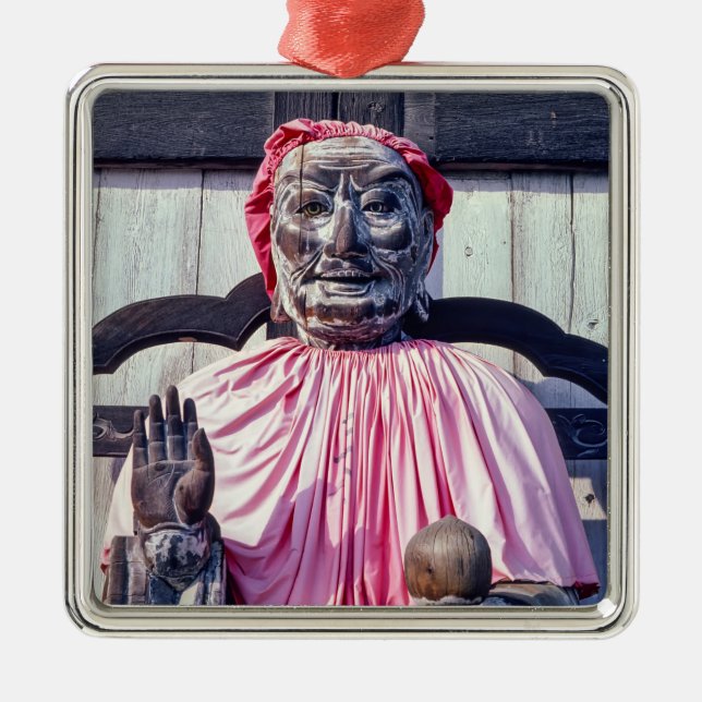 Pindola Bharadvaja statue in Nara - Japan Metal Ornament (Front)