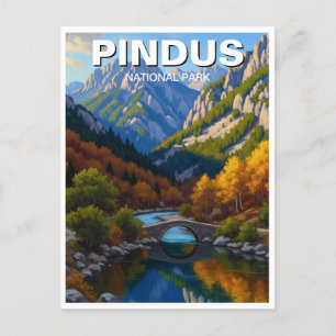 Pindus National Park Greece Travel Postcard