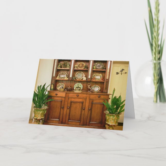 Pine and cedar dresser card (Front)