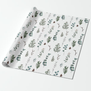 Pine and Eucalyptus Wrapping Paper