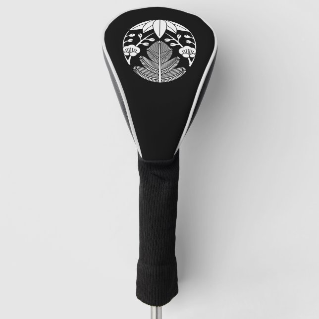 Pine,bamboo leaves,ume golf head cover (Front)