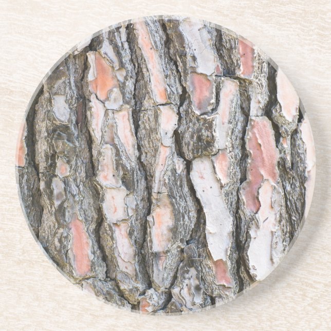 Pine bark pattern coaster (Front)