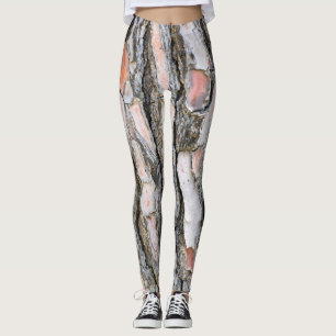 Pine bark pattern leggings