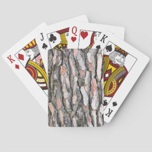 Pine bark pattern playing cards