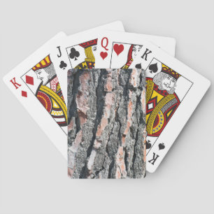 Pine bark pattern playing cards