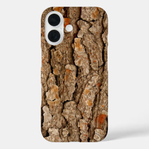 Pine Bark Texture iPhone 16 Case