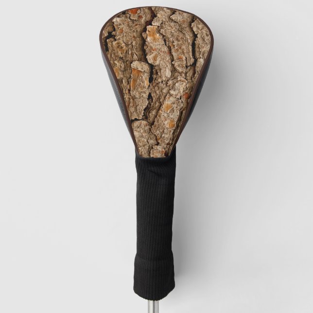 Pine Bark Texture Golf Head Cover (Front)
