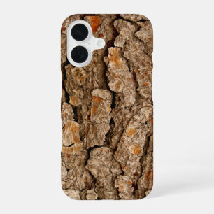 Pine Bark Texture iPhone 16 Case