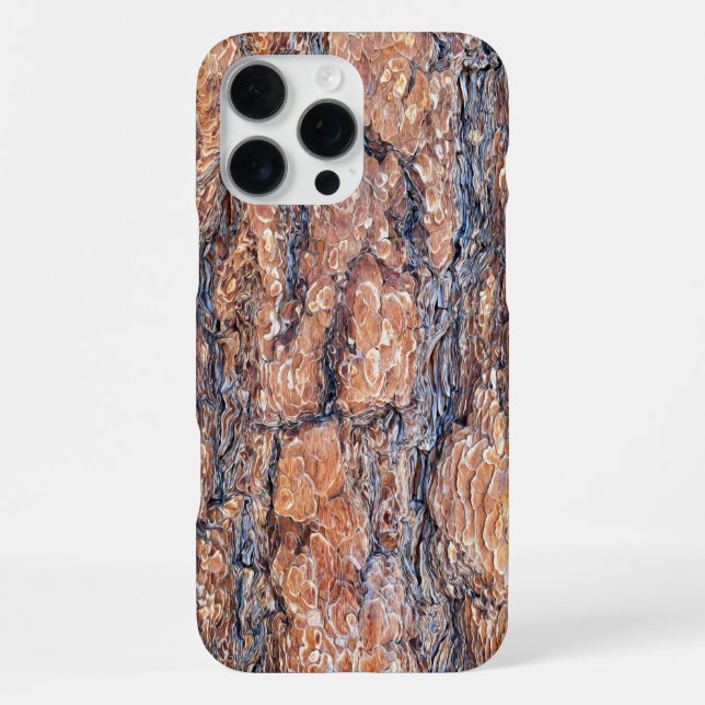 Pine Bark Texture  iPhone Case (Back)