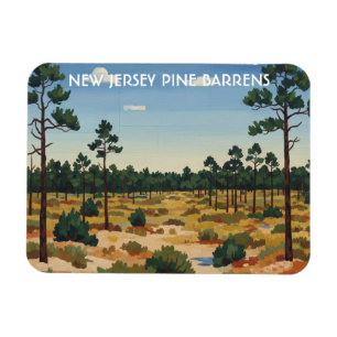 Pine Barrens New Jersey Travel Magnet