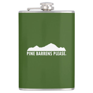 Pine Barrens Please Hip Flask