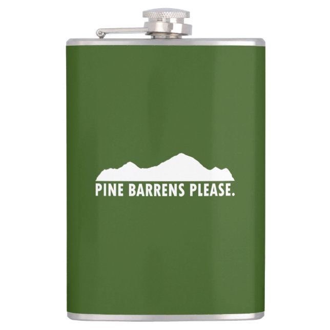 Pine Barrens Please Hip Flask (Front)
