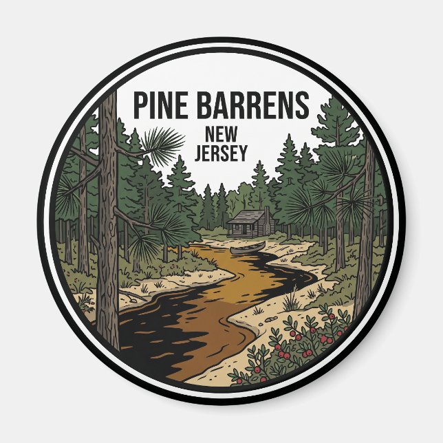Pine Barrens USA Magnet (Front)