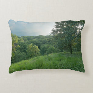 Pine Bend Bluff Overlooking Valley Woodlands Decorative Cushion