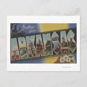 Pine Bluff, Arkansas - Large Letter Scenes Postcard
