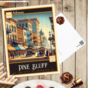 Pine Bluff, Arkansas Vintage Postcard