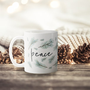Pine Boughs   Holiday Coffee Mug