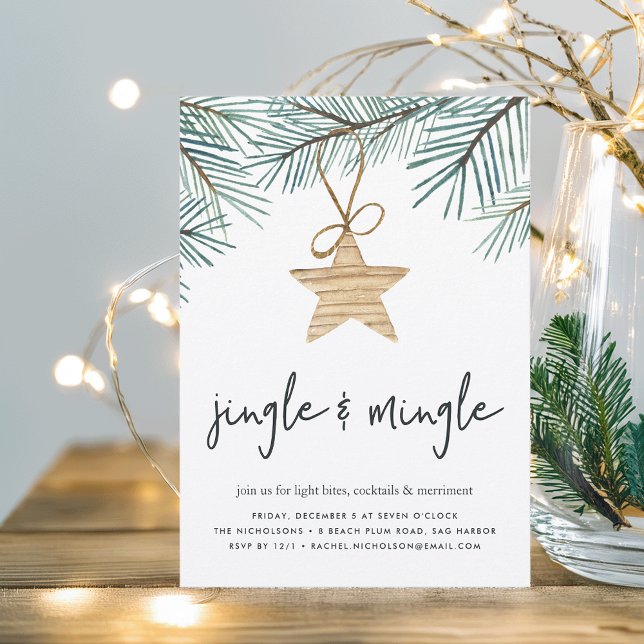 Pine Boughs | Holiday Party Invitation (Creator Uploaded)