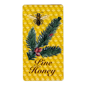 PINE BRANCH AND HONEY BEE ,BEEKEEPER