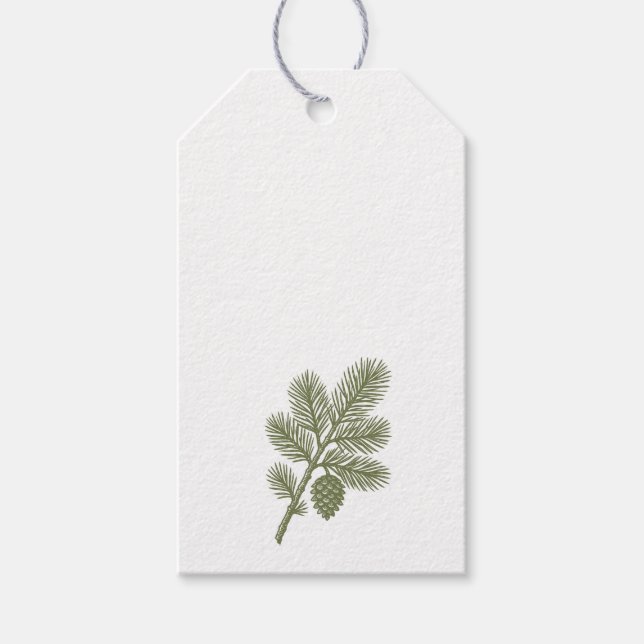 Pine Branch Tag (Front)