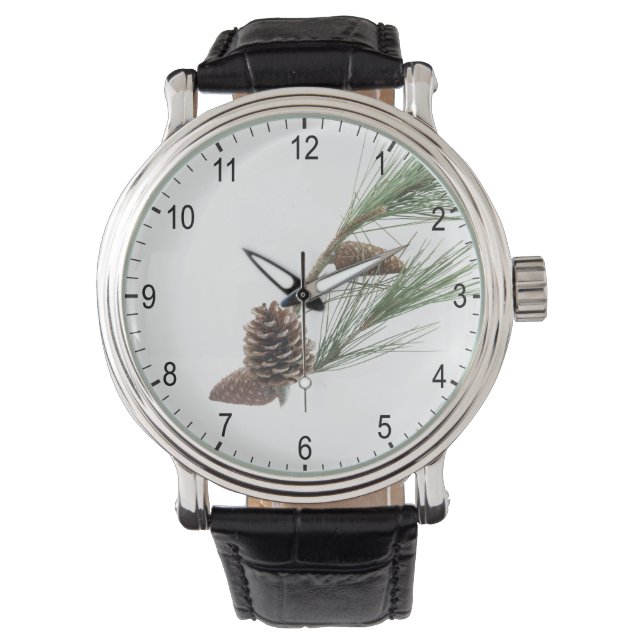 Pine branch with the cones watch (Front)