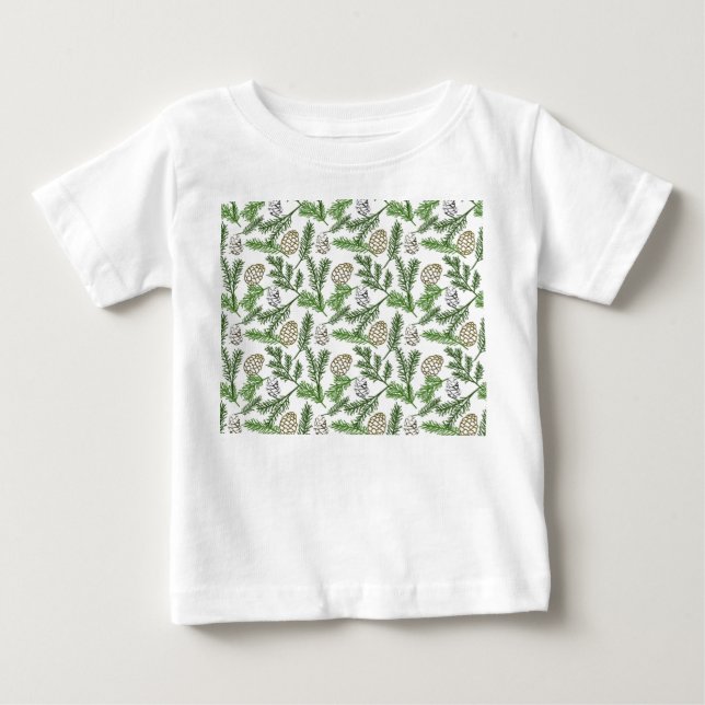 Pine Branches Baby T-Shirt (Front)