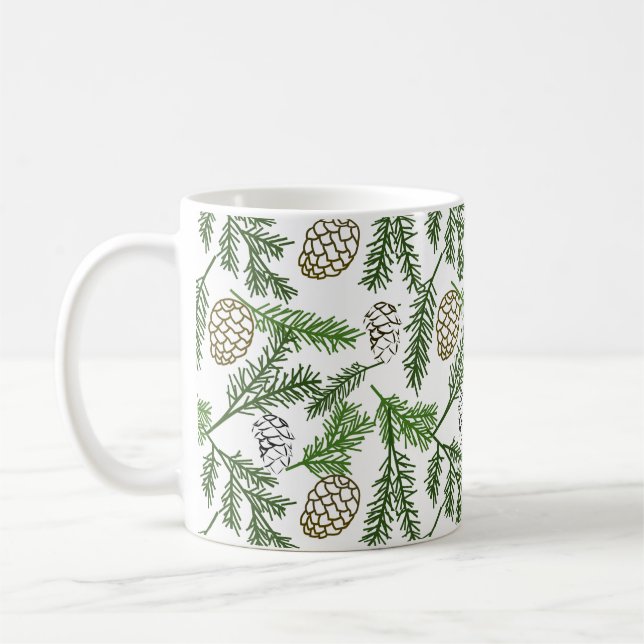 Pine Branches Mug (Left)
