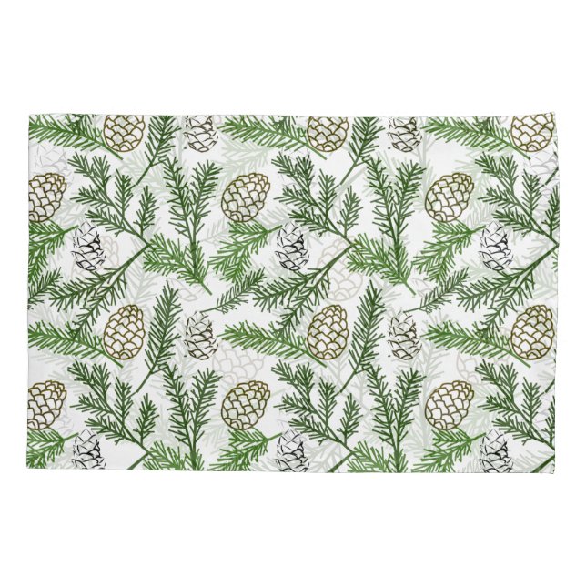 Pine Branches Pillowcase (Back)