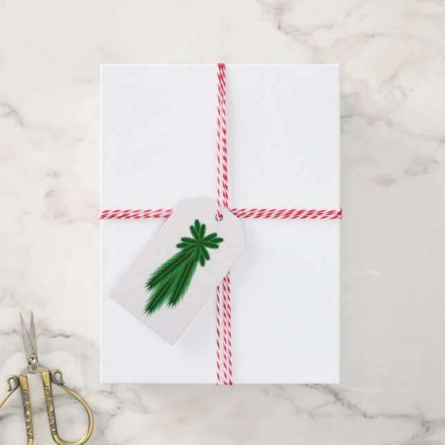 Pine Comet Gift Tags (With Twine)