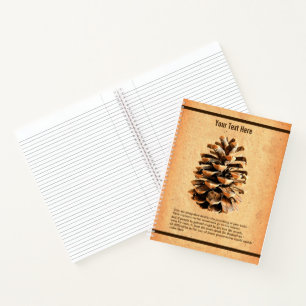 Pine Cone And John Muir Quote Notebook