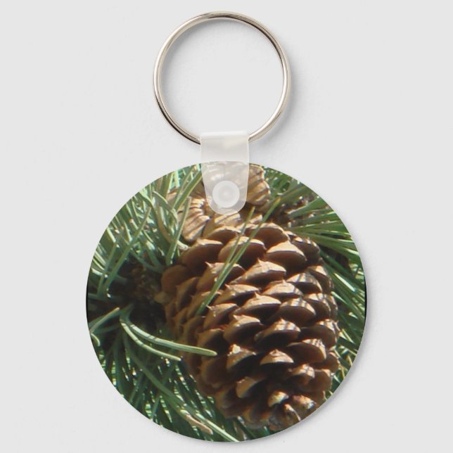 PIne Cone Art Key Ring (Front)