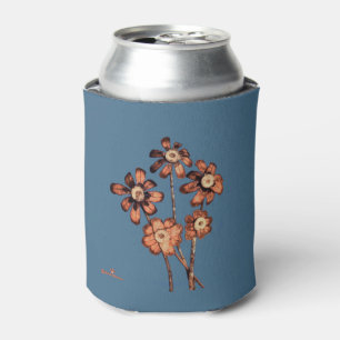 Pine Cone Flowers Can Cooler