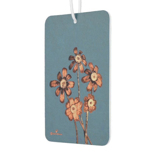 Pine Cone Flowers Car Air Freshener (Left)