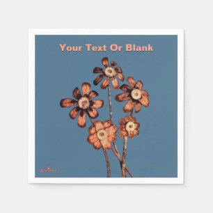Pine Cone Flowers Napkin