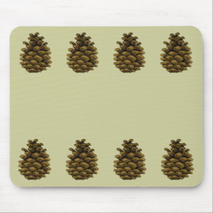 Pine cone Illustration Mouse Pad