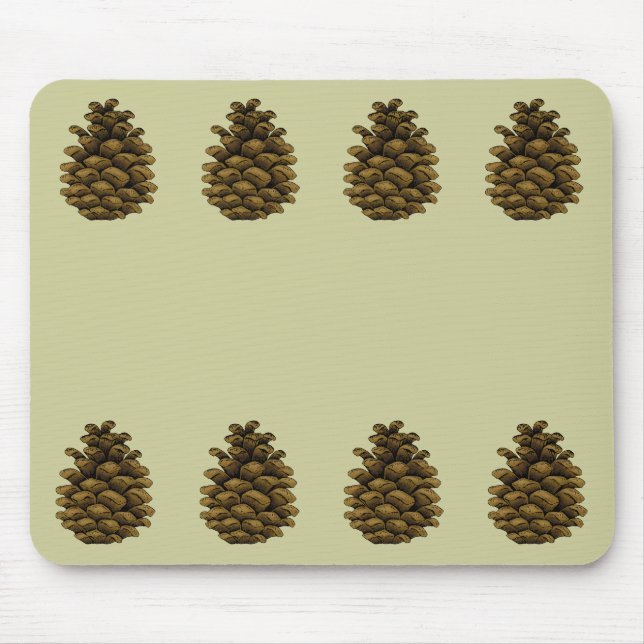 Pine cone Illustration Mouse Pad (Front)
