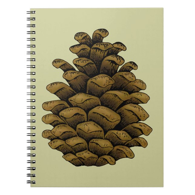 Pine cone Illustration Notebook (Front)