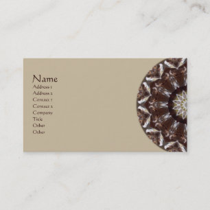 Pine Cone Kaleidoscope Business Card