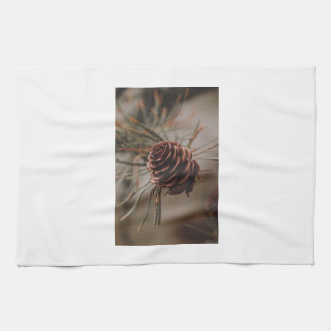 Pine Cone Kitchen Towel (Horizontal)