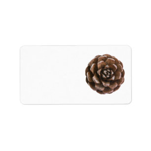 Pine cone label