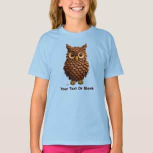 Pine Cone Owl T-Shirt